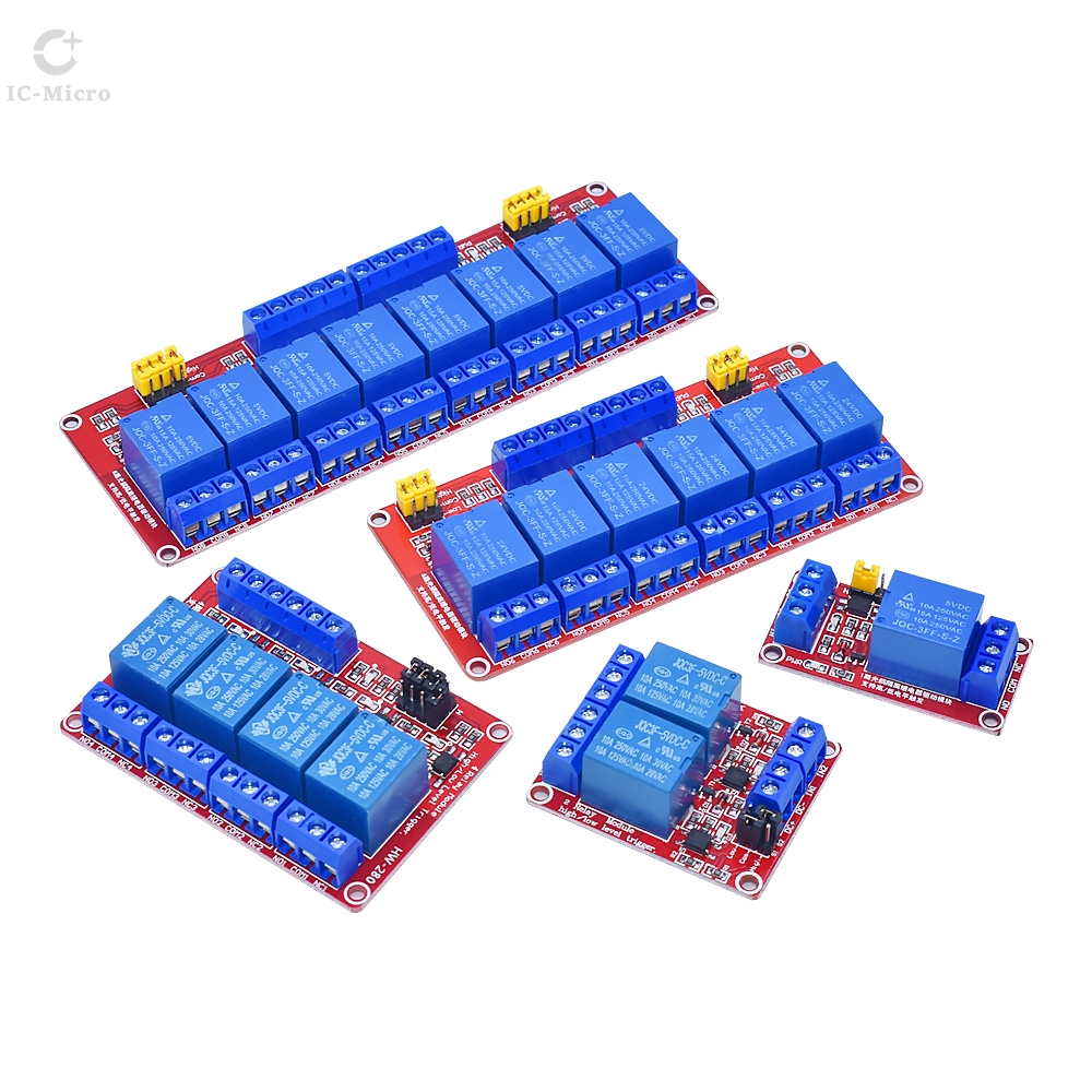 Relay 8 Channel Board - โมดูลรีเลย์ 1 2 6 4 8