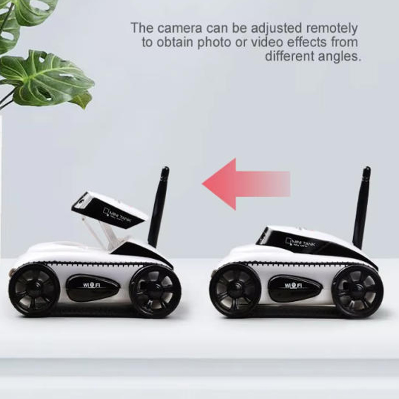 Home Automation Tutorial - รถหุ่นยนต์ควบคุมระยะไกลพร้อมกล้อง HD ควบคุมผ่านแอปพลิเคชันอัจฉริยะ ไร้สาย 777-272 รถของเล่นเคลื่อนที่ตามรางแบบไร้สาย
